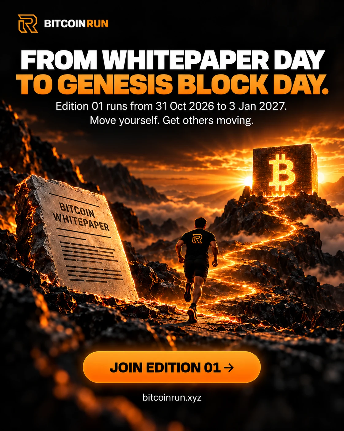 From Whitepaper to First Block · BitcoinRun Founding Edition