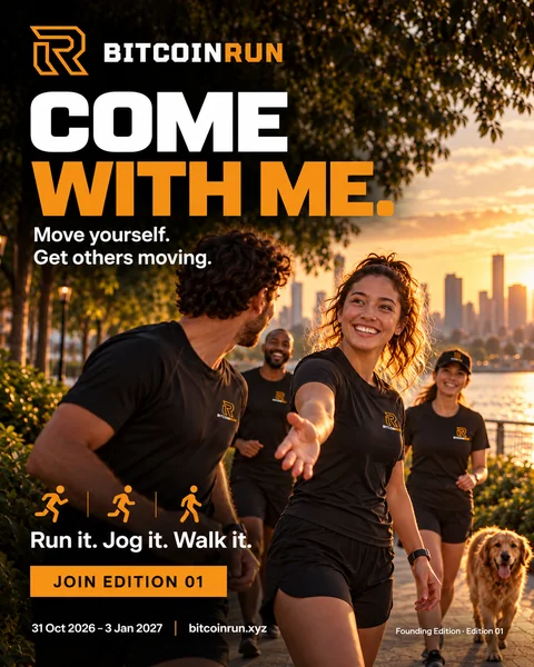 Come with me · BitcoinRun movement